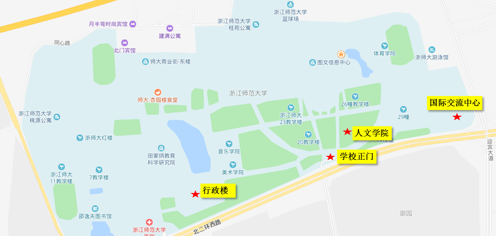 浙江师范大学地图图片