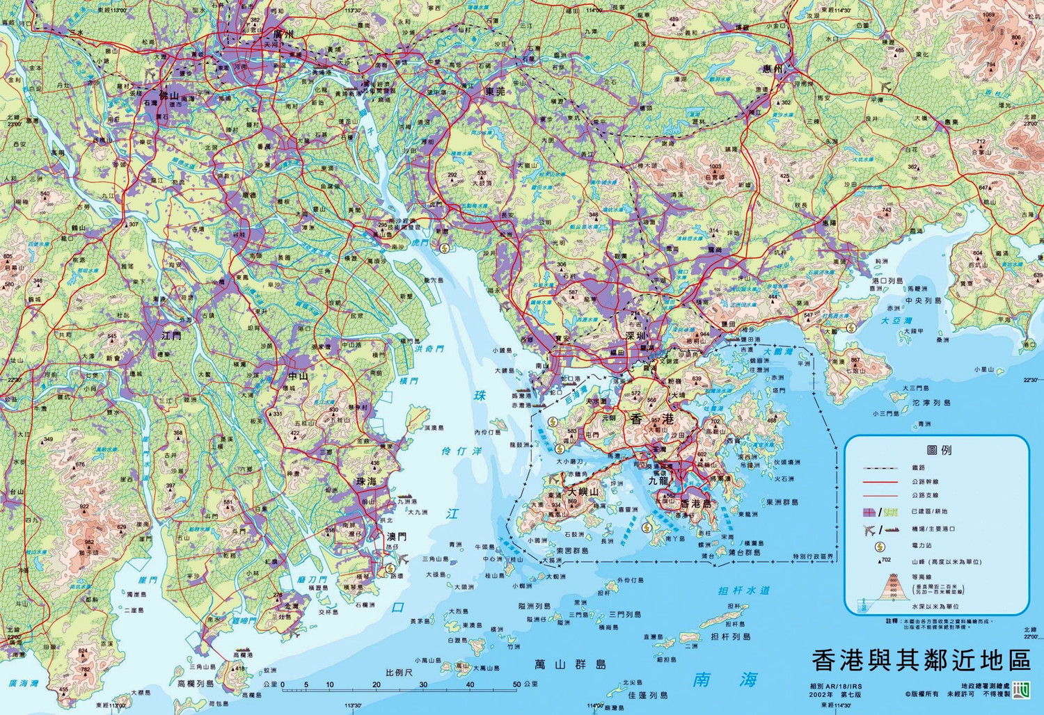 珠江三角洲地图简图图片
